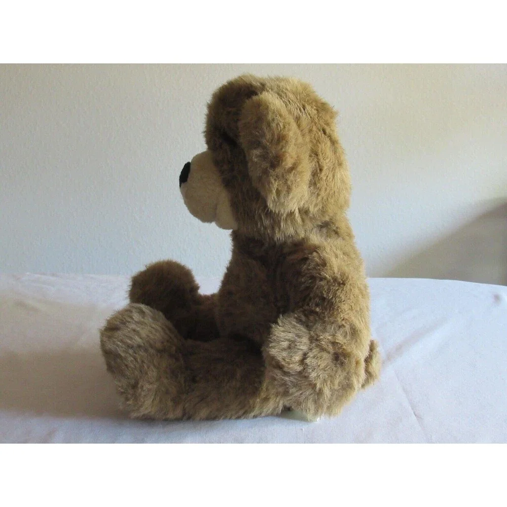 Vintage 1997 Build A Bear Bearemy Plush Faux Leather Paws Brown Stuffed Animal